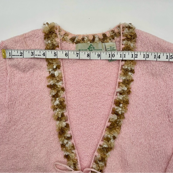 Design Options By Philip & Jane Gordon | Vintage Pink Cardigan Sweater Size XL - Picture 7 of 8